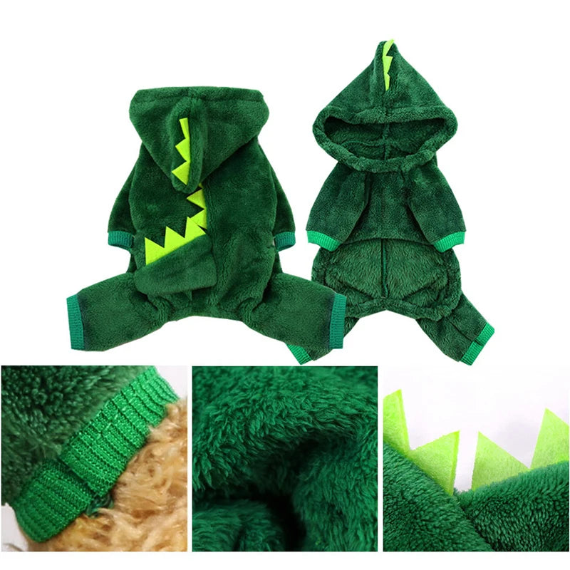 Fleece Dog Clothes Cosplay Pet Hoodies Winter Warm Dog Coat Jacket For Small Dogs Jumpsuits Chihuahua Yorkie Clothes Pet Apparel