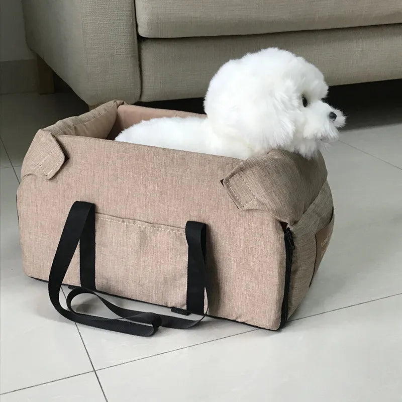 Dog Car Seat Bed Car Central Dog Car Seat Bed Portable Dog Carrier for Small Dogs Cats Safety Travel Bag Dog Accessories