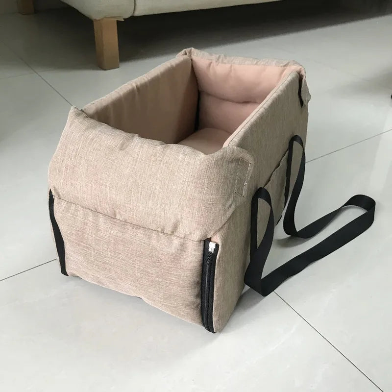 Dog Car Seat Bed Car Central Dog Car Seat Bed Portable Dog Carrier for Small Dogs Cats Safety Travel Bag Dog Accessories