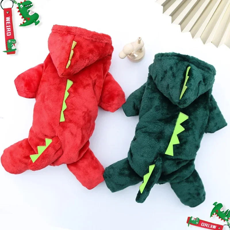 Fleece Dog Clothes Cosplay Pet Hoodies Winter Warm Dog Coat Jacket For Small Dogs Jumpsuits Chihuahua Yorkie Clothes Pet Apparel