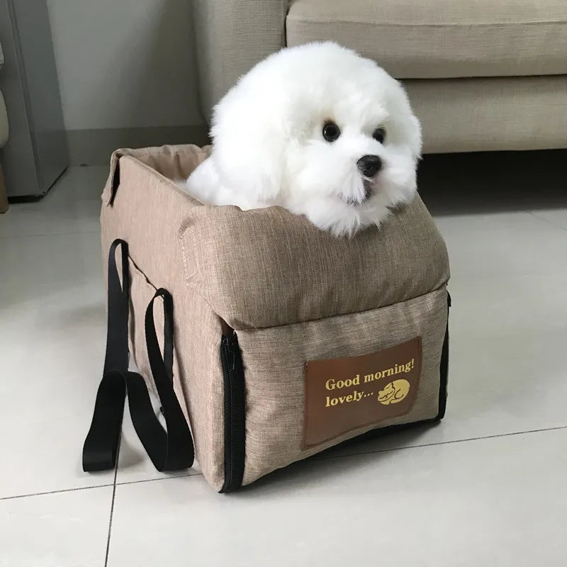 Dog Car Seat Bed Car Central Dog Car Seat Bed Portable Dog Carrier for Small Dogs Cats Safety Travel Bag Dog Accessories