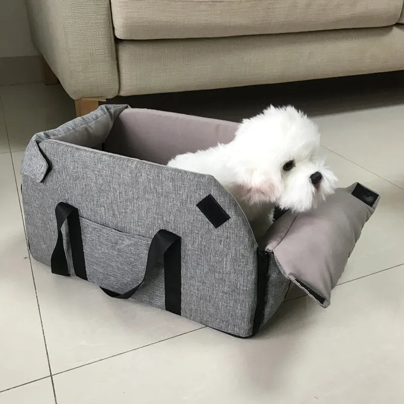 Dog Car Seat Bed Car Central Dog Car Seat Bed Portable Dog Carrier for Small Dogs Cats Safety Travel Bag Dog Accessories